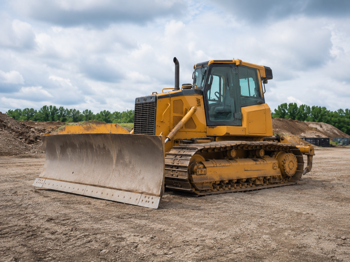 Bulldozers from Japan for export