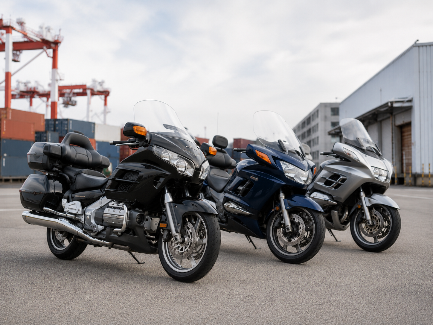 Touring motorcycles from Japan for export
