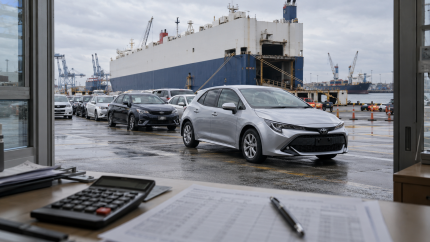 How to calculate the landed cost of a used car from Japan